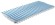 Решетка переливная ONDA угл.уч., шир. 150 мм, выс. 35 мм, дл. 500 мм, цвет-бело-синий 
