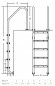 Лестница 5 ступеней Emaux NSL515-S AISI-316 (88076509) для широкого борта