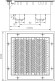 Водозабор прямоугольный (закладная+лицевая панель) 60 м³/час (Плёнка) RunvilPools